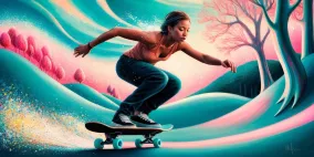 Skate Story: A Surreal Odyssey of Movement and Metaphor